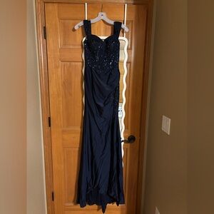 Navy blue formal or prom dress